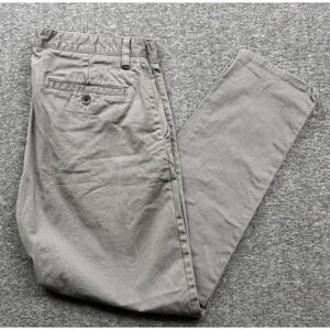 U-510 Jeans Mens 32x27 Gray Premium Cotton Chino Stretch Under 510